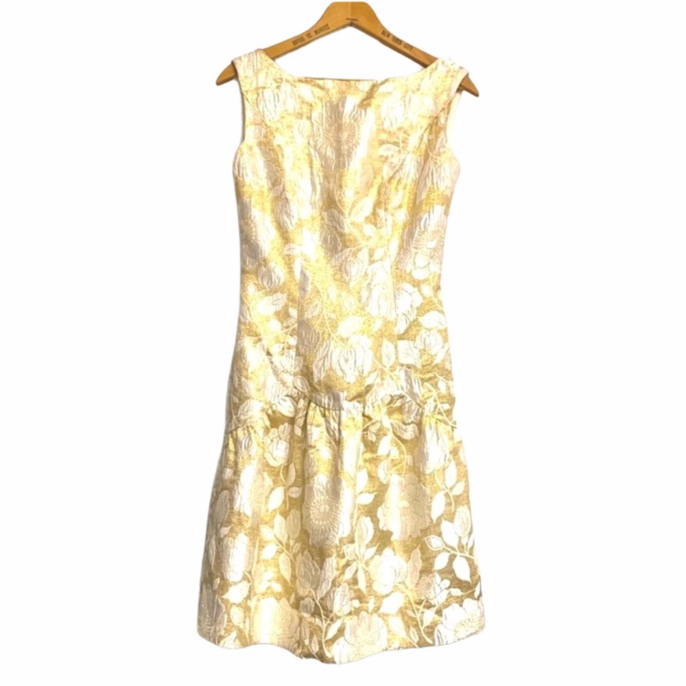 Vintage Saks Fifth Ave brocade cocktail dress